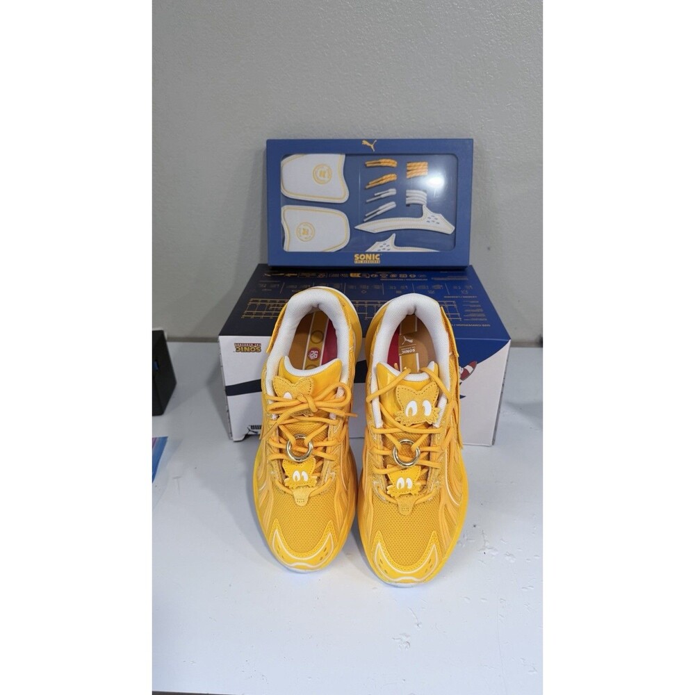 PUMA x Sonic The Hedgehog Inverse Tails Yellow Sneakers Women 6.5 404402-01